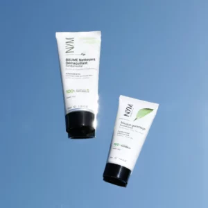 Duo peau neuve au neem : un masque gommage exfoliant et un baume nettoyant démaquillant naturel au neem